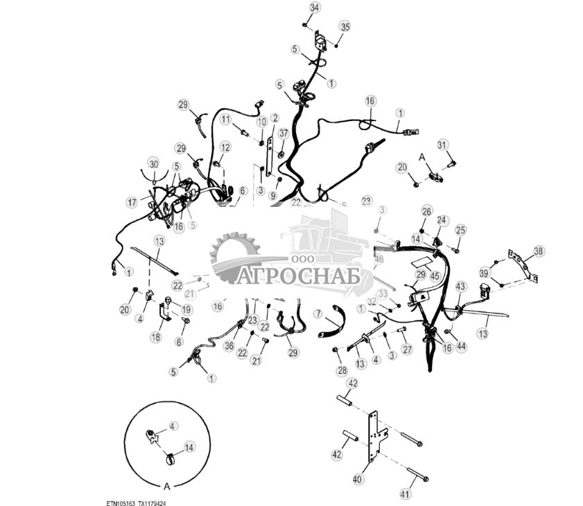 Крепежные детали главного жгута проводов (Engine 045TT096-RE545793) ( - 329327) - ST818926 273.jpg